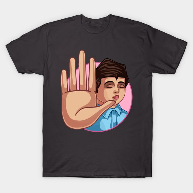 talk to the hand T-Shirt by RehdPanda